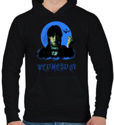 printfashion addams wednesday - Férfi kapucnis pulóver - Fekete (11542722)