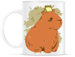 printfashion Capybara és béka - Bögre - Fehér (13955512)