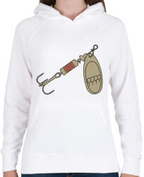 printfashion villantó - Női kapucnis pulóver - Fehér (4269896)