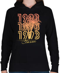 printfashion 1993 - Női kapucnis pulóver - Fekete (12235252)