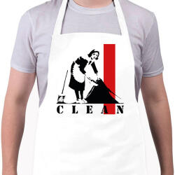 printfashion Clean - Banksy - Kötény - Fehér (9285330)