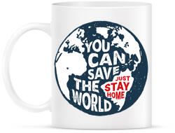 printfashion U can save the world! - Bögre - Fehér (2484947)