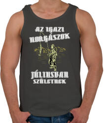 printfashion Júliusi horgász - Férfi atléta - Sötétszürke (4766597)