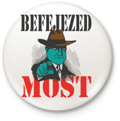 printfashion Befejezed most - Kitűző, hűtőmágnes - Fehér (4124071)