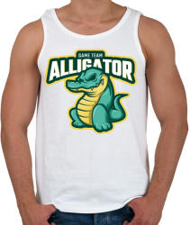 printfashion Game The Alligator - Férfi atléta - Fehér (5144458)