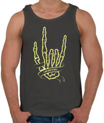 printfashion Metál kéz - Férfi atléta - Sötétszürke (362969)