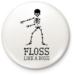 printfashion Flossing dance - Kitűző, hűtőmágnes - Fehér (3079339)