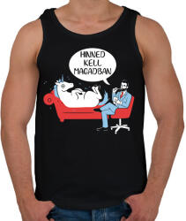 printfashion Hinned kell magadban - unikornis - Férfi atléta - Fekete (1460137)