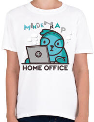 printfashion HOME OFFICE MINDEN NAP - Gyerek póló - Fehér (4607215)