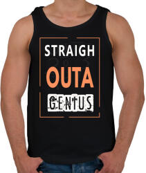 printfashion egyenesen zseni - Férfi atléta - Fekete (1670896)