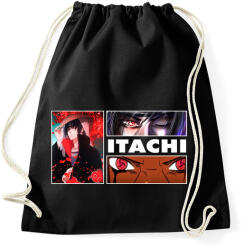printfashion Itachi Uchiha montage - Sportzsák, Tornazsák - Fekete (5367634)