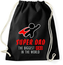 printfashion THE BIGGEST Hero IN THE WORLD - Sportzsák, Tornazsák - Fekete (7123747)