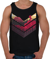 printfashion Hegymászó - Férfi atléta - Fekete (5073173)