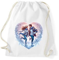 printfashion Szerelmespár télen - Sportzsák, Tornazsák - Fehér (15526782)