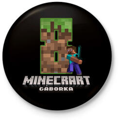 printfashion MC - Egyedi Név és Évszám - Kitűző, hűtőmágnes - Fekete (7035693)