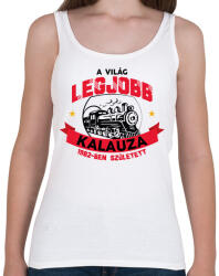 printfashion Legjobb kalauz - Évszámmal - Női atléta - Fehér (7683645)