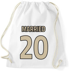 printfashion Házassági évforduló - első fele - Sportzsák, Tornazsák - Fehér (13528933)