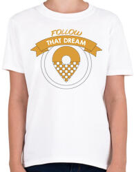 printfashion Kövesd azt az álmot - Taxis - Gyerek póló - Fehér (7555831)