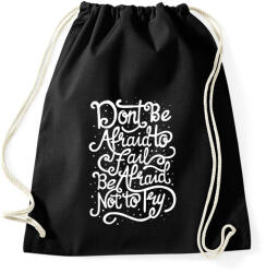 printfashion Ne félj! - Sportzsák, Tornazsák - Fekete (10274046)