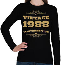 printfashion 1988 - Női hosszú ujjú póló - Fekete (4095398)