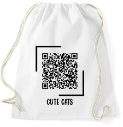 printfashion Cuki cicák - Sportzsák, Tornazsák - Fehér (14051609)