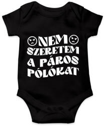 printfashion Páros póló - Nem szeretem - Baba Body - Fekete (15599504)