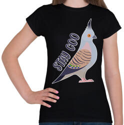printfashion Stay coo - Női póló - Fekete (11674605)