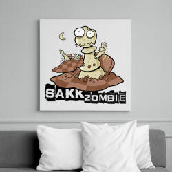 printfashion Sakk Zombie - Vászonkép - Fehér (6636617)