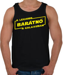 printfashion A legjobb barátnő a galaxisban - Férfi atléta - Fekete (1000499)