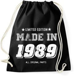 printfashion 1989 - Sportzsák, Tornazsák - Fekete (4052581)