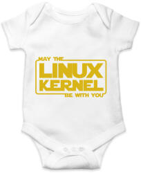 printfashion A Linux Kernel legyen veled - Baba Body - Fehér (3921372)