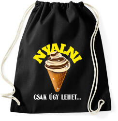 printfashion NYALNI CSAK ÚGY - Sportzsák, Tornazsák - Fekete (10951907)