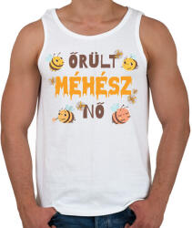 printfashion Őrült méhész nő - Férfi atléta - Fehér (13169957)