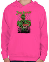 printfashion Zombi apokalipszis - Gyerek kapucnis pulóver - Fukszia (207211)