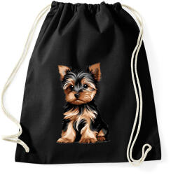 printfashion Yorkie kutyus - Sportzsák, Tornazsák - Fekete (14543204)