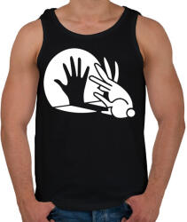 printfashion BUNNY - Férfi atléta - Fekete (278094)