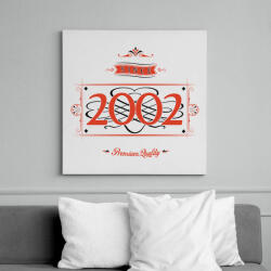 printfashion since-2002-red-black - Vászonkép - Fehér (6623002)