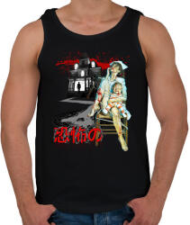 printfashion Horror House - Férfi atléta - Fekete (1874374)