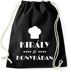 printfashion Király a konyhában - Sportzsák, Tornazsák - Fekete (1822266)