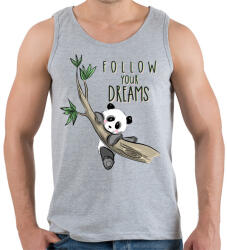 printfashion Kövesd az álmaid - Férfi atléta - Sport szürke (3022361)