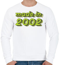 printfashion made-in-2002-green-grey - Férfi pulóver - Fehér (488902)
