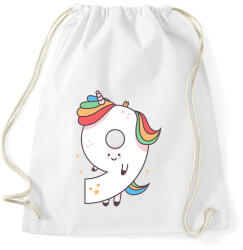 printfashion 9 éves unikornis - Sportzsák, Tornazsák - Fehér (11804592)