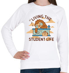 printfashion Student life - Női pulóver - Fehér (5485042)
