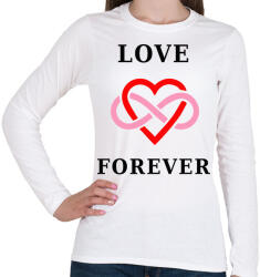 printfashion LOVE FOREVER1 - Női hosszú ujjú póló - Fehér (1625597)