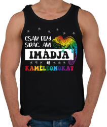 printfashion Egy srác - Kaméleon - Férfi atléta - Fekete (10866098)