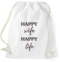 printfashion Happy Wife 2 - Sportzsák, Tornazsák - Fehér (14850368)