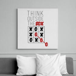 printfashion Gondolkodj. - Vászonkép - Fehér (6621450)