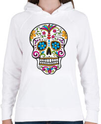 printfashion mexikói Koponya, - Női kapucnis pulóver - Fehér (4724410)