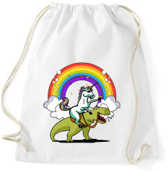 printfashion Unikornis - Dínó - Sportzsák, Tornazsák - Fehér (1635433)