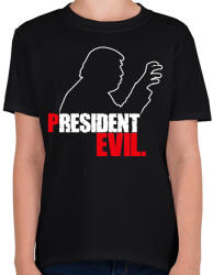 printfashion President Evil - Gyerek póló - Fekete (1220311)